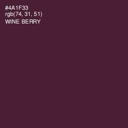 #4A1F33 - Wine Berry Color Image